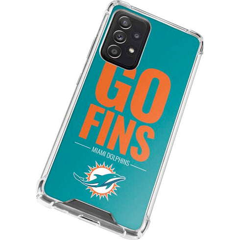 NFL Miami Dolphins Team Motto Galaxy A52 5G Clear Case